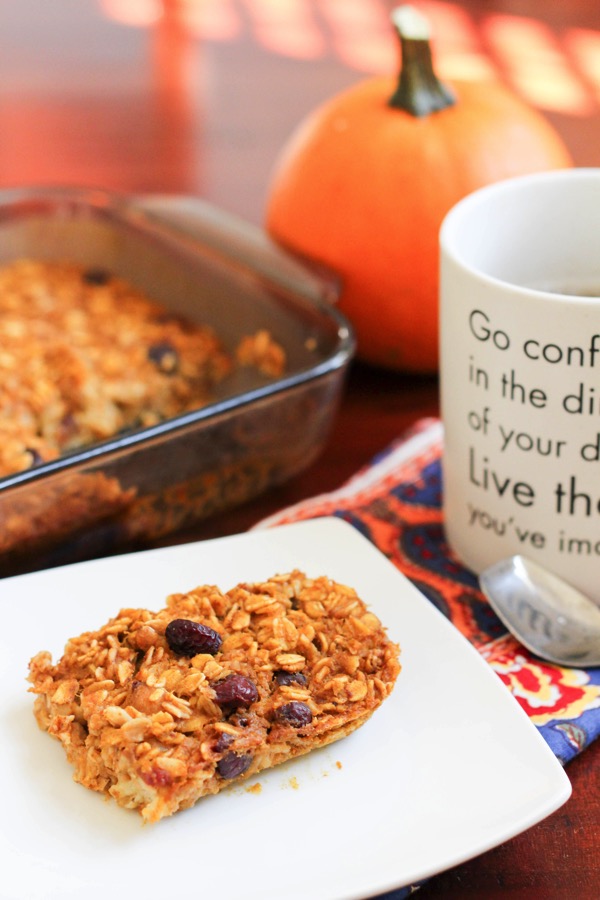 pumpkin oatmeal bake