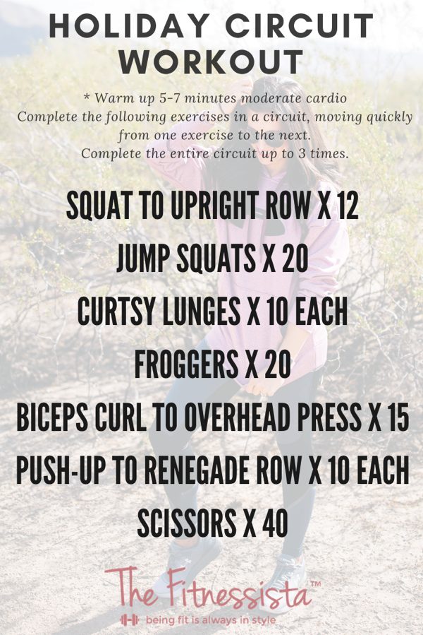 TOTAL BODY + HIIT WORKOUT TOTAL BODY + HIIT Holiday Strength Circuit Workout